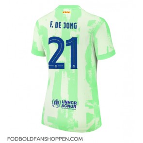 Barcelona Frenkie de Jong #21 Tredjetrøje Dame 2024-25 Kortærmet